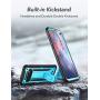 YOUMAKER Case for Galaxy S10, Kickstand Case with Built-in Screen Protector Heavy Duty Protection Shockproof Full Body Slim Fit Cover for Samsung Galaxy S10 6.1 inch - Blue