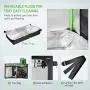 VIVOSUN 96''x48''x80'' Mylar Hydroponic Grow Tent with Observation Window and Floor Tray for Indoor Plant Growing 4x8