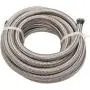 16 Feet 4AN AN4 1/4'' Fuel Line Hose Braided Stainless Steel Oil Gas Fuel Hose CPE Synthetic Rubber Line Silver 16 Feet 4AN AN4 1/4'' Fuel Line Hose Braided Stainless Steel Oil Gas Fuel Hose CPE Synthetic Rubber Line Silver