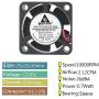 GDSTIME 25mm X 25mm X 10mm 2.5cm Small 12v Brushless Dc Mini Cooling Fan