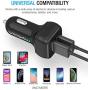 Maxboost Car Charger with SmartUSB Port 4.8A/24W [Black] Charger Adapter for iPhone 12 11 Pro Max/XS Max/XR/XS/X/8/7/Plus,Galaxy S20 Ultra/S10/S10+/S10e/Note,LG,iPad Pro/Air 2/Mini,Huawei, Moto,Pixel