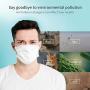 White Face Masks, Disposable Mask for Face Anti Dust Pollen, Daily Protection Mask with Filter Layer and Knitted Earloops White Masks (Pack of 50)