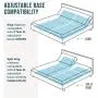 Lucid L600 Adjustable Bed Base Frame - Bluetooth Compatible with Companion App, Head and Foot Incline, Massage, Under Bed Lighting, Dual USB Charging Stations, Upholstered - Twin XL Lucid L600 Adjustable Bed Base Frame - Bluetooth Compatible with Companion App, Head and Foot Incline, Massage, Under Bed Lighting, Dual USB Charging Stations, Upholstered - Twin XL