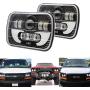 AMUNIESUN 120W Rectangle 7x6'' 5x7'' Led Headlights 6052 6054 H5054 H6054 Led Headlight DRL Hi/Low Sealed Beam H4 Plug For GMC Ford Chevy Chevrolet Cargo Van Express Nissan