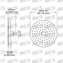 KES ALL METAL 8-Inch Shower Head Fixed Mount Rainfall Style Stainless Steel, Brushed Nickel,J203S8-BN KES ALL METAL 8-Inch Shower Head Fixed Mount Rainfall Style Stainless Steel, Brushed Nickel,J203S8-BN