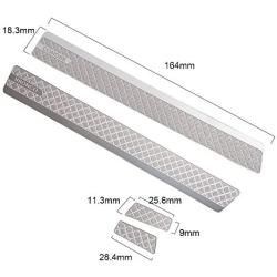 RCLions Stainless Steel Side Body Protector Plate Set for TRX4 Bronco 1/10 RC Car Upgrades Parts