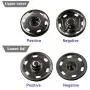 50 Sets Sew-on Snap Buttons, Metal Snaps Fasteners Press Studs Buttons for Sewing Clothing, 3/4'' 19mm(Gun Black)