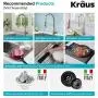 Kraus Quarza Kitchen Sink, 33-Inch Equal Bowls, Black Onyx Granite, KGD-433B model Kraus Quarza Kitchen Sink, 33-Inch Equal Bowls, Black Onyx Granite, KGD-433B model