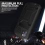 WintMing Compatible with iPhone 11 Case Aluminium Metal Waterproof Case Built-in Screen Shockproof Dustproof Full Body Protector Case Heavy Duty Cover with Kickstand