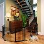 Costzon Baby Safety Gate, 4-in-1 Fireplace Fence, Wide Barrier Gate with Walk-Through Door in Two Directions, Add/Decrease Panels Directly, Wall-Mount Metal Gate for Pet & Child, Door (Black, 6-Panel) Costzon Baby Safety Gate, 4-in-1 Fireplace Fence, Wide Barrier Gate with Walk-Through Door in Two Directions, Add/Decrease Panels Directly, Wall-Mount Metal Gate for Pet & Child, Door (Black, 6-Panel)