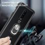 Muokctm for OnePlus 8 Case, [Only Fro T-Mobile Version ], Rugged Hybrid Crystal Clear Full Body Fit Cover, with [Metal Ring] [Magnetic Support] Armor for OnePlus 8 Phone (Black)