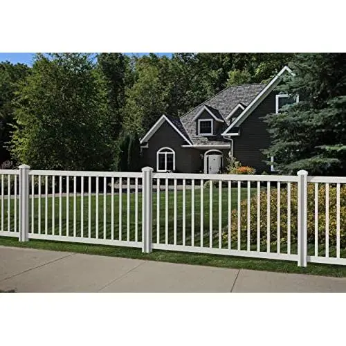 WamBam Traditional 4 by 7-Feet Premium Yard and Pool Vinyl Fence Panel with Post and Cap WamBam Traditional 4 by 7-Feet Premium Yard and Pool Vinyl Fence Panel with Post and Cap
