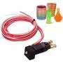 Aibecy 2 in 1 Out Dual Color Metal Hotend Extruder Kit with Cable 0.4mm Brass Nozzle Print Heat 24V Compatible with CR-10 Series Ender-3 3D Printer