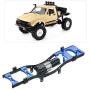 Alomejor RC Car Frame RC Body Chassis Frame Kit Metal Car Wheelbase Parts for Remote Control Model Car Upgrade