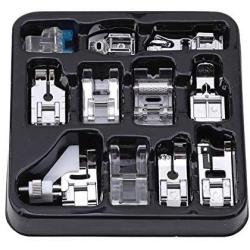 FAC Sewing Machine Kit Presser Feet Snap On Presser Foot Kit Sewing Machine Kit Sewing Machine Spare Parts Accessories 11Pcs