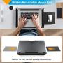 LORYERGO Lap Desk - Adjustable Laptop Stand, Laptop Lap Desk w/ Detachable Mouse Pad & Dual Cushions, Portable Laptop Desk Fits Up to 15.6'' Laptops, Lap Desk for Writing & Drawing, for Sofa & Bed