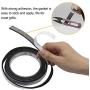 GINOYA BBQ Smoker Gasket, 9.8 Feet High Heat Grill Seal with Adhesive 1/2 Inch Wide 1/8 Inch Thick (Black)