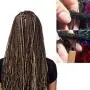 Iceyyyy 6PCS 0.75mm and 0.5mm Dreadlocks Crochet Hooks Set - 4 Pieces Bamboo Hair Extensions Crochet Weaving Needles and 2 Pieces Dreadlocks Interlock Needle Tool for Braid Craft Iceyyyy 6PCS 0.75mm and 0.5mm Dreadlocks Crochet Hooks Set - 4 Pieces Bamboo Hair Extensions Crochet Weaving Needles and 2 Pieces Dreadlocks Interlock Needle Tool for Braid Craft