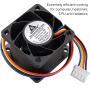 GDSTIME 40mm PWM Fan 4-Pin 12V 40x40x28mm Dual Ball Bearing High Speed Brushless DC Cooling Fans
