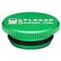 Billet Aluminum Green Fuel Cap Magnetic and Blue DEF Cap for Dodge Ram Cummins (2013-2017) Auto Parts
