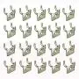 Azar 700017 Metal Prong Hook, 20-Piece Set Azar 700017 Metal Prong Hook, 20-Piece Set