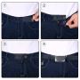 TOODOO 9 Pieces Waist Extender with Metal Button for Pants, Jeans, Trousers and Skirt (Black, Blue and Deep Blue)