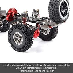 RC Car Front Bumper, Aluminium Alloy Front Bumper for Axial SCX10 Jeep Wrangler 1/10 Remote Control Crawler Car Accessory Parts