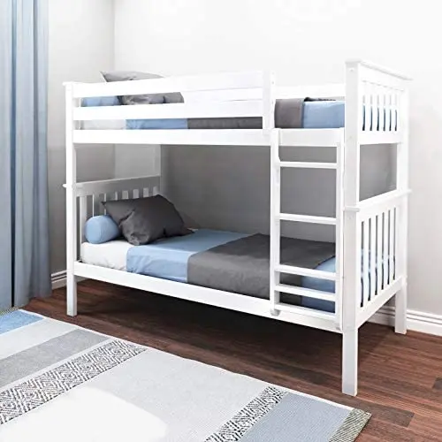 Max & Lily Bunk Bed, Twin, White Max & Lily Bunk Bed, Twin, White