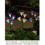 Bright Zeal 3 Bundle 12 Lily LED Fairy Solar Garden Light with Color Changing Flower Lights - Multi Color Solar Lights Outdoor Garden LED Flower Waterproof - Solar LED Metal Flower Stake Lights