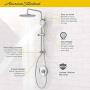 American Standard 9035804.295 Spectra Versa System with Rain Showerhead and Hand Shower, 2.5 GPM, Brushed Nickel