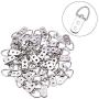 GLE2016 2 Holes Triangle D Rings Picture Frame Hangers Hooks w Screws Metal Silver Tone (Pack of 50)