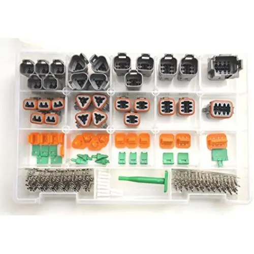 DEUTSCH 179 PCS DT CONNECTOR KIT GRAY OEM 179 - STAMPED CONTACTS + TOOLS DEUTSCH 179 PCS DT CONNECTOR KIT GRAY OEM 179 - STAMPED CONTACTS + TOOLS