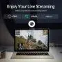 Angetube Streaming 1080P HD Webcam Built in Adjustable Ring Light and Mic. Advanced autofocus AF Web Camera for Google Meet Xbox Gamer Facebook YouTube Streamer