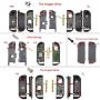 eXtremeRate Transparent Clear Blue Back Plate for Nintendo Switch Console, NS Joycon Handheld Controller Housing with Full Set Buttons, DIY Replacement Shell for Nintendo Switch