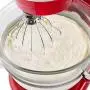 KN256WW 6-Wire Whip Attachment for KitchenAid 6 Quart Bowl-Lift Stand Mixer Accessory Replacement, Egg Cream Stirrer, Cakes Mayonnaise Stainless Steel Whisk