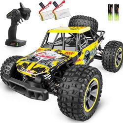 WHIMSWIT Remote Control Car, 1:10 Large Scale Electric RC Car Off-Road Monster Truck with High Speed 48km/h Wide Range 100M 2.4GHz 4WD, Anti-Collision R/C Cross-Country Racing Vehicle