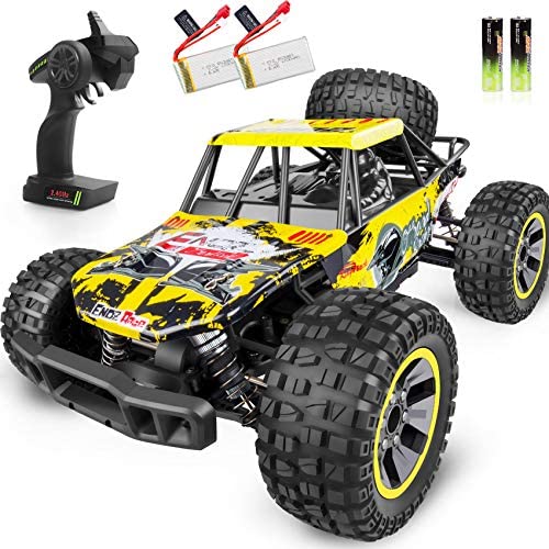 WHIMSWIT Remote Control Car, 1:10 Large Scale Electric RC Car Off-Road Monster Truck with High Speed 48km/h Wide Range 100M 2.4GHz 4WD, Anti-Collision R/C Cross-Country Racing Vehicle