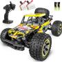 WHIMSWIT Remote Control Car, 1:10 Large Scale Electric RC Car Off-Road Monster Truck with High Speed 48km/h Wide Range 100M 2.4GHz 4WD, Anti-Collision R/C Cross-Country Racing Vehicle