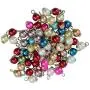 Dovewill 50 Pieces Colourful Charms Dangle Pendant Metal Flower Round Glass Pearl Beads - Silver Dovewill 50 Pieces Colourful Charms Dangle Pendant Metal Flower Round Glass Pearl Beads - Silver