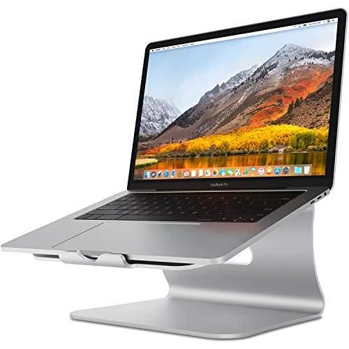 Laptop Stand - Bestand Aluminum Cooling MacBook Stand: [Update Version] Stand, Holder for Apple MacBook Air, MacBook Pro, All Notebooks, Sliver (Patented)