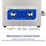 ROVSUN 10L Ultrasonic Cleaner, Knob Control Timer Heater Adjustable Stainless Steel Ultrasonic Cleaning Machine, for Jewelry Watches Dentures Glasses Metal Parts, 40KHz 110V US Plug