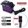 AGFRC 55KG Digital Steering Servo High Torque Programmable Full Metal Gear Brushless Servo for 1/8 1/10 RC Models, Control Angle 180° (A86BHM(Purple)&AGF-SPV2) AGFRC 55KG Digital Steering Servo High Torque Programmable Full Metal Gear Brushless Servo for 1/8 1/10 RC Models, Control Angle 180° (A86BHM(Purple)&AGF-SPV2)