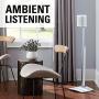 Sanus Adjustable Height Wireless Speaker Stands Designed for SONOS ONE, ONE SL, Play:1, and Play:3 - Tool-Free Height Adjust Up to 16'' with Built in Cable Management - Single White - WSSA1-W1
