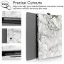 Fintie Case for New Microsoft Surface Pro 7 / Pro 6 / Pro 5 / Pro 4 / Pro 3 12.3 Inch Tablet - Multiple Angle Viewing Portfolio Business Cover, Compatible with Type Cover Keyboard (Marble)