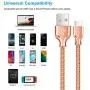 USB Type C Cable,Fantany Durable Metal USB A to C Charging Cable&Sync Compatible with Galaxy S10,S9,S9+,S8,S8+,Note 8,9,LG V40,50 G7,8, Pixel 2,3,HTC 10,Nexus 5X/6P, 3.3Feet,1Pack (Rose, 3.3ft)