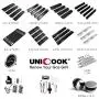 Unicook Porcelain Grill Heat Plate 4 Pack, Grill Replacement Parts, 14 5/8'' L Steel Heat Tent, Heat Shield Plate, Grill Burner Cover, Flame Tamer, Flavorizer Bar for BBQ Gas Grill Unicook Porcelain Grill Heat Plate 4 Pack, Grill Replacement Parts, 14 5/8'' L Steel Heat Tent, Heat Shield Plate, Grill Burner Cover, Flame Tamer, Flavorizer Bar for BBQ Gas Grill