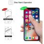 Bat Phone Ring Stand Holder - OATSBASF Cell Phone Ring Holder Finger Grip 360 Degree Rotation Compatible with iPhone 12/11 Pro Max/SE 2020 and Other Smartphones（Black+Gold）