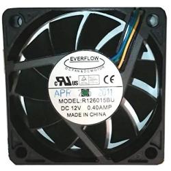 Everflow 60X60X15mm Dual Ball Bearing Ultra High Speed PWM Fan # R126015BU