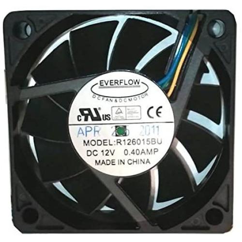 Everflow 60X60X15mm Dual Ball Bearing Ultra High Speed PWM Fan # R126015BU Everflow 60X60X15mm Dual Ball Bearing Ultra High Speed PWM Fan # R126015BU