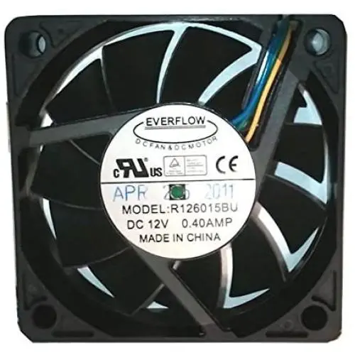 Everflow 60X60X15mm Dual Ball Bearing Ultra High Speed PWM Fan # R126015BU